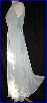 Vtg 1940's Yolande Silky Rayon Satin Bias Dress/nightgown Ballet M-l Bust 38