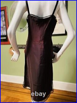 VTG 40s 50S Barbizon Nylon Orlon Lace Full Slip Dress Hollywood Nightgown 36 M