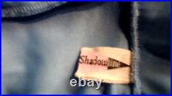 VTG 60's SHADOWLINE SZ 36 M LT BLUE NIGHTGOWN SLIP DRESS SILKY NYLON CHIFFON