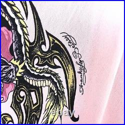 VTG 90s Y2K Betsey Johnson Dragon Tattoo Slip Dress Grunge Goth Buffy Whimsygoth