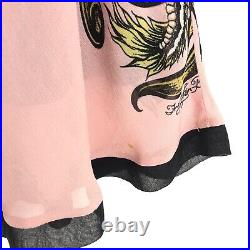 VTG 90s Y2K Betsey Johnson Dragon Tattoo Slip Dress Grunge Goth Buffy Whimsygoth