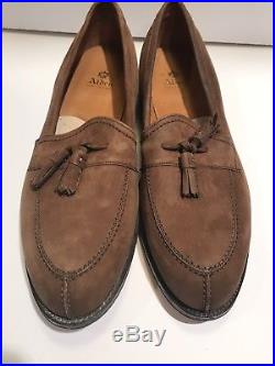 VTG Alden Brown Suede Tassel Loafers Slip On Dress Split Toe Shoes Men US 11 B/D
