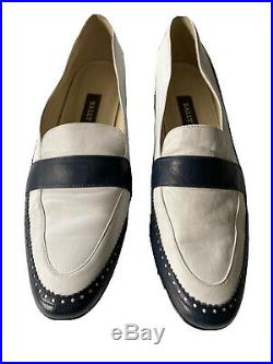 VTG BALLY Italy Women Slip-On Venetian Loafer Business Casual Dress Shoe Sz 12
