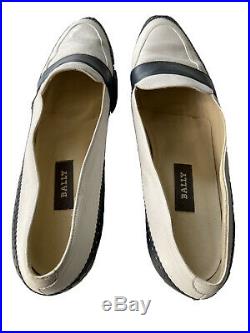 VTG BALLY Italy Women Slip-On Venetian Loafer Business Casual Dress Shoe Sz 12