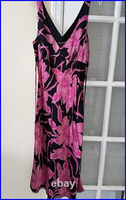 VTG Betsy Johnson Y2K Floral Slip Dress Size S NWT Lace Hemline Runs Small