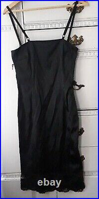 VTG DOLCE & GABBANA ICONIC, SEXY BODICE, fitted SLIP DRESS, IT size 42,90s, Y2K