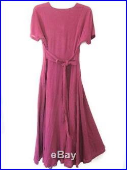 VTG LAURA ASHLEY Cotton Gauze Dress with Slip Dress US 8