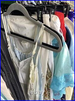 VTG LINGERIE LOT 70+Whole & Half SLIPS NIGHTGOWNS Robe Camisoles House Dress