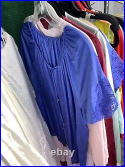 VTG LINGERIE LOT 70+Whole & Half SLIPS NIGHTGOWNS Robe Camisoles House Dress