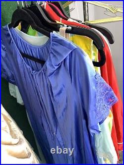 VTG LINGERIE LOT 70+Whole & Half SLIPS NIGHTGOWNS Robe Camisoles House Dress