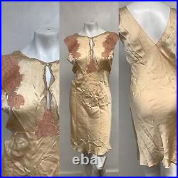 VTG Lot of 6 1920's-30's Lingerie 4 Slip Dresses & 2 Teddies 5 are Silk/1 Rayon