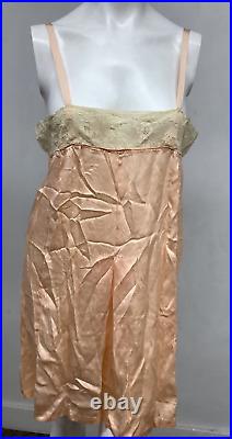 VTG Lot of 6 1920's-30's Lingerie 4 Slip Dresses & 2 Teddies 5 are Silk/1 Rayon