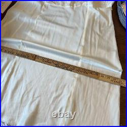 VTG NOS Barbizon Nylon Satin Sylfaire White Full Slip Lace Prim Belle Sz 42 NEW