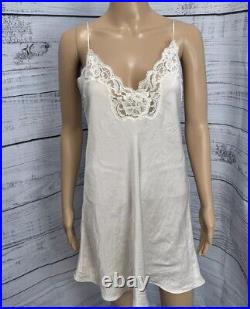 VTG RARE 100% L Silk Slip Dress Holt Renfrew Christine And Company Lingerie Lace