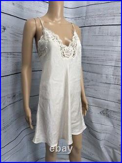 VTG RARE 100% L Silk Slip Dress Holt Renfrew Christine And Company Lingerie Lace