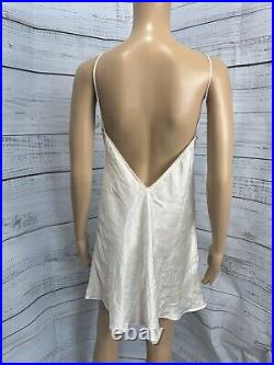 VTG RARE 100% L Silk Slip Dress Holt Renfrew Christine And Company Lingerie Lace