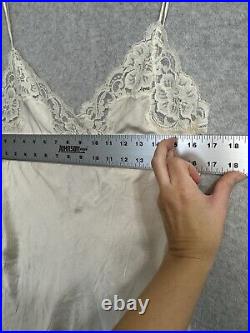 VTG RARE 100% L Silk Slip Dress Holt Renfrew Christine And Company Lingerie Lace