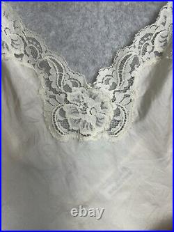 VTG RARE 100% L Silk Slip Dress Holt Renfrew Christine And Company Lingerie Lace