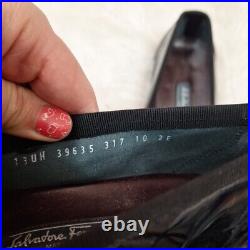 VTG Salvatore Ferragamo Men's 10 EE Slip On Buisness Casual Loafer Leather Upper