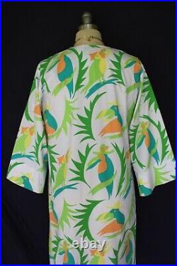 VTG The Vested Gentress tunic caftan novelty print dress Lilly Pulitzer Toucan