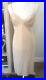 VTG Unworn VANITY FAIR USA 34 S/M Beige Nylon FULL SLIP DRESS Retro SILKY Nude a