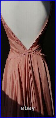 VTG like Stella McC? Silk Designer Long Evening Gown Pink Size 10 BNWT