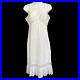 Vanity Fair Size 34 Accordion Pleated Lace Slip Dress Nylon White Vtg Grannycore