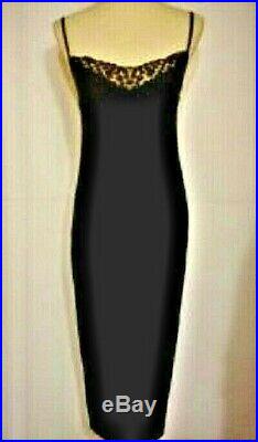 Versace Black Slip Dress Size S