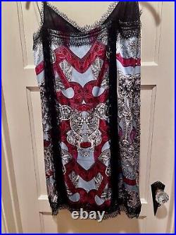 Versace Silk & Lace Trimmed Slip Dress Eu 42