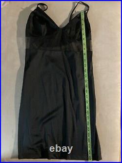 Versus by Gianni Versace Vintage Black Slinky Stretch Slip Dress M