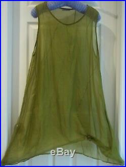 Very beautiful Vintage homefrocks silk random tuck slip dress