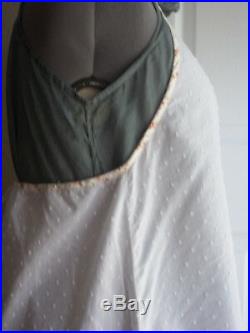 Very cute Vintage Krista Larson flocked dot Flounce Slip Dress layering