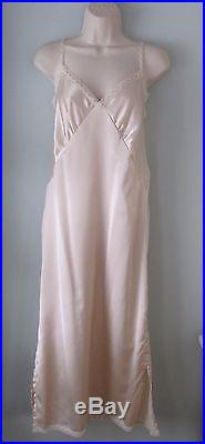 Vgt Lorrie Kabala Ivory Lace 2 Pc Long Dress +Slip Victorian Downton Wedding S M