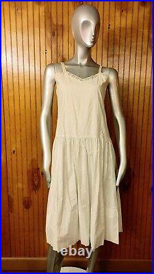 Victorian Edwardian Sleeveless Off-White Nightgown/Dress/Undergarment Size Med