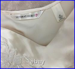 Victorias Secret, VS, Vintage VTG 100% Silk Cream, Ivory, Off-white, Slip Dress