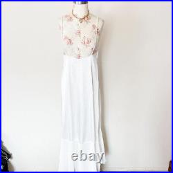 Victorias secret vintage gold label white bridal maxi slip dress womens medium