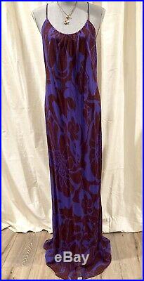 Vince Silk Floral Vtg 90s Style Maxi Slip Dress NWT L 10