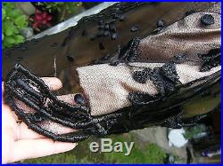 Vintage 1900's Heavily Laced 1920's DRESS 40-32-44