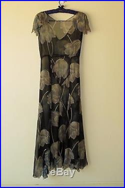 Vintage 1920s Floor-Length Elegant Dress with Coordinating Slip