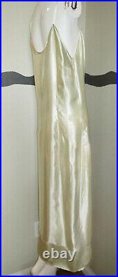 Vintage 1920s Slip Dress Silk Charmeuse 2 Panel Skirt