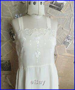 Vintage 1920s silk slip, dress slip, wedding, bridal