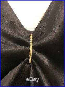 Vintage 1930's Black Bias Cut Satin Slip Dress XS/S 2/4