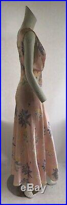 Vintage 1930s Deadstock Floral Bias Cut Slip Dress