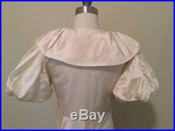 Vintage 1940'S Wedding Slip Nightgown Pin-up Deco Bias Negligee Taffeta
