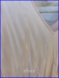 Vintage 1940's Bodice Slip Dress Women's Pin Striped Lingerie Intimates