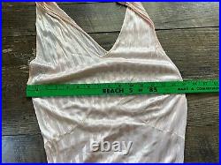 Vintage 1940's Bodice Slip Dress Women's Pin Striped Lingerie Intimates