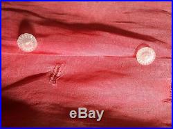 Vintage 1950's 2-piece Semi Sheer Pink Salmon Dress Ivory Slip 4 5 Circle