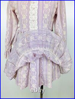Vintage 1950's Lavender Sheer Organdy Little Girl Party Dress Crinoline/Slip
