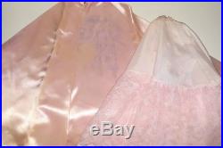 Vintage 1956 CISSY Doll GOWN Dress Pink Satin SLIP SHOES Madame Alexander AS IS