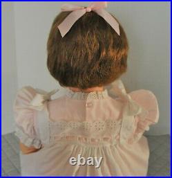 Vintage 1960 28 Ideal Suzy Playpal dressed in a pretty PINK dress hat and slip